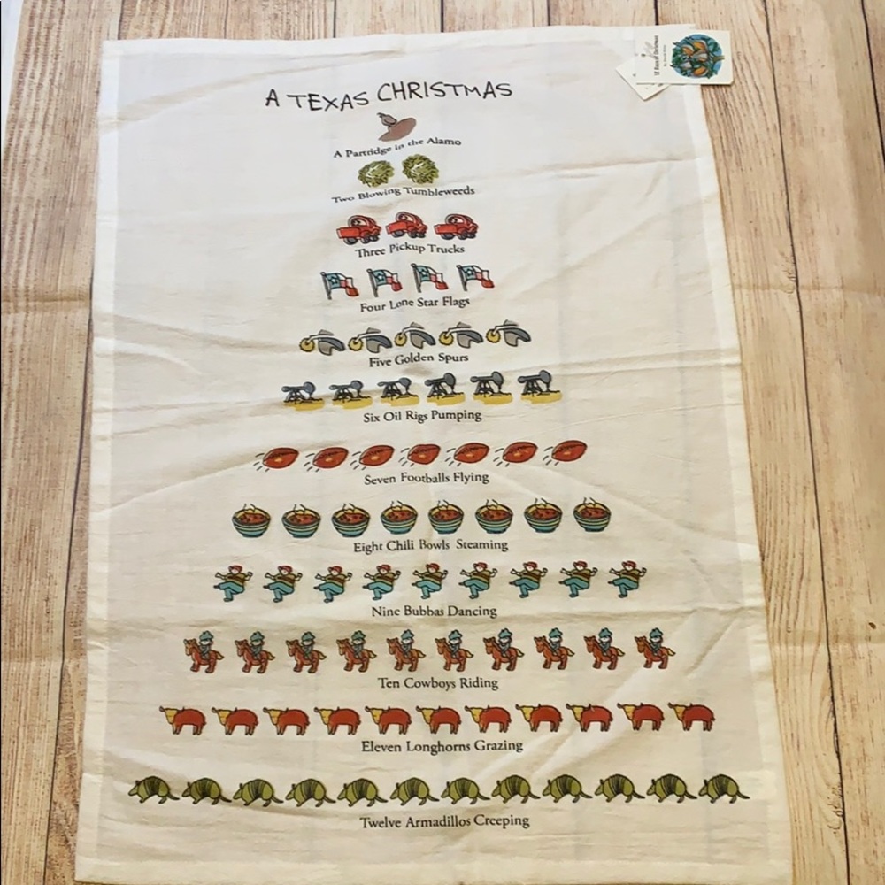 A Texas Christmas kitchen towel 🎅